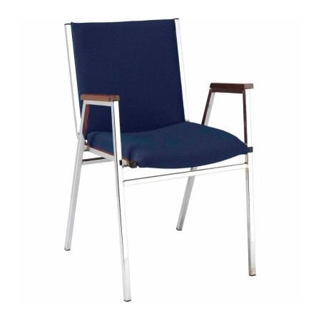 Kfi KFI Stack Chair With Arms - Fabric -2" thick Seat Navy Fabric 421CH-1304 NAVY FABRIC